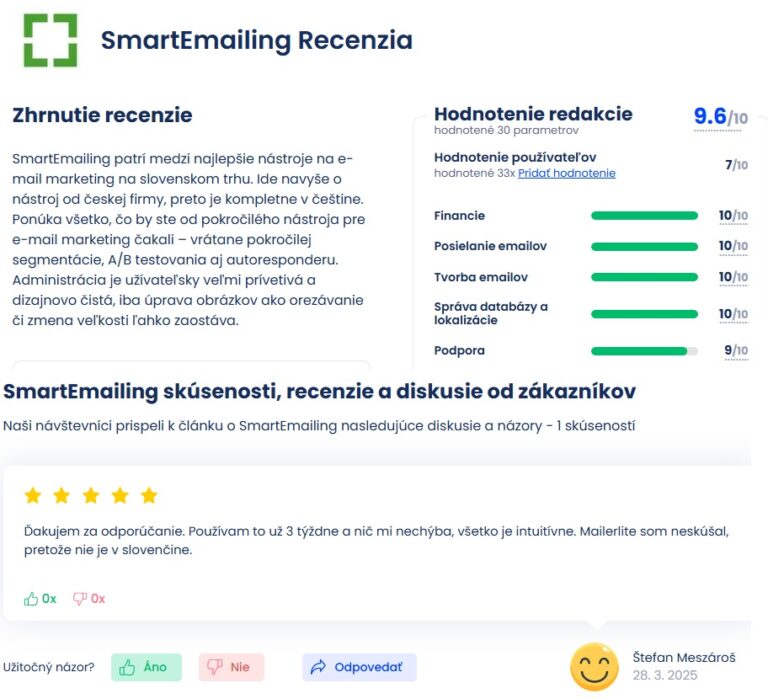 SmartEmailing - efektívne riešenie pre e-commerce, recenzie - Medium.sk