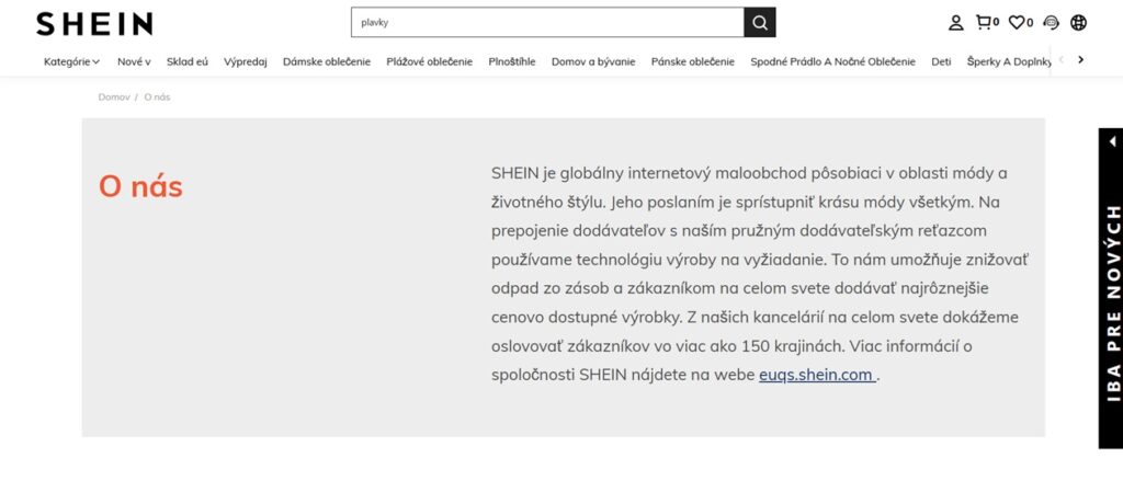 shein skúsenosti